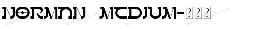 Norman   Medium字体转换